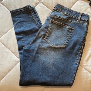 LulaRoe size 38 / 18w skinny blue jeans